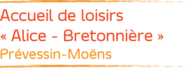 Logo où il est écrit « Accueil de Loisirs Alice - Bretonnière »