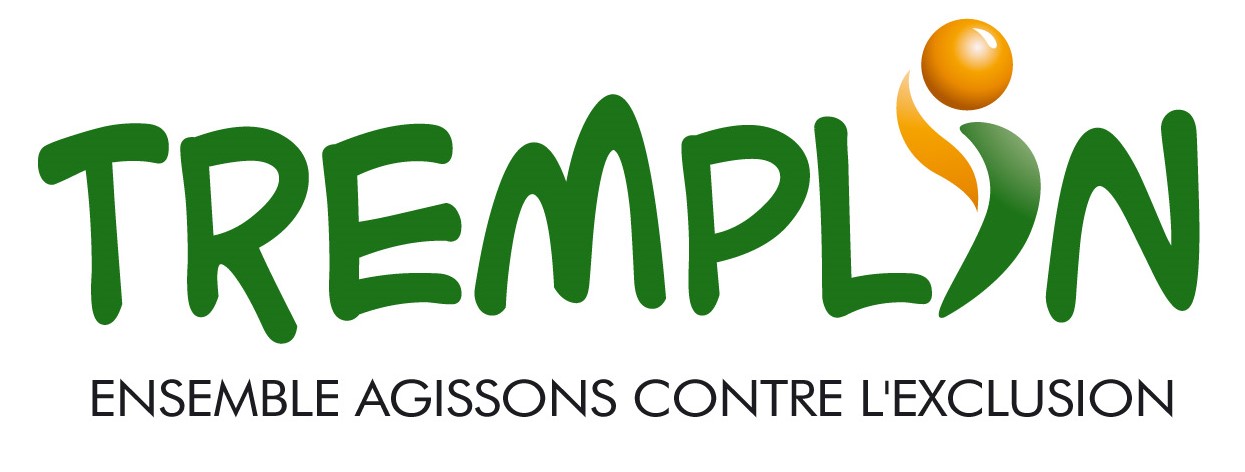 Logo association Tremplin01, &quot;ensemble agissons contre l&#039;exclusion&quot;