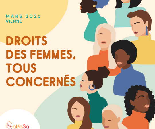 Visuel Programme de manifestations pour le droits des femmes Mars 2025 - CS Vienne