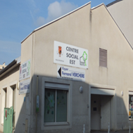 Photo extérieure du bâtiment du centre social EST d’Oyonnax